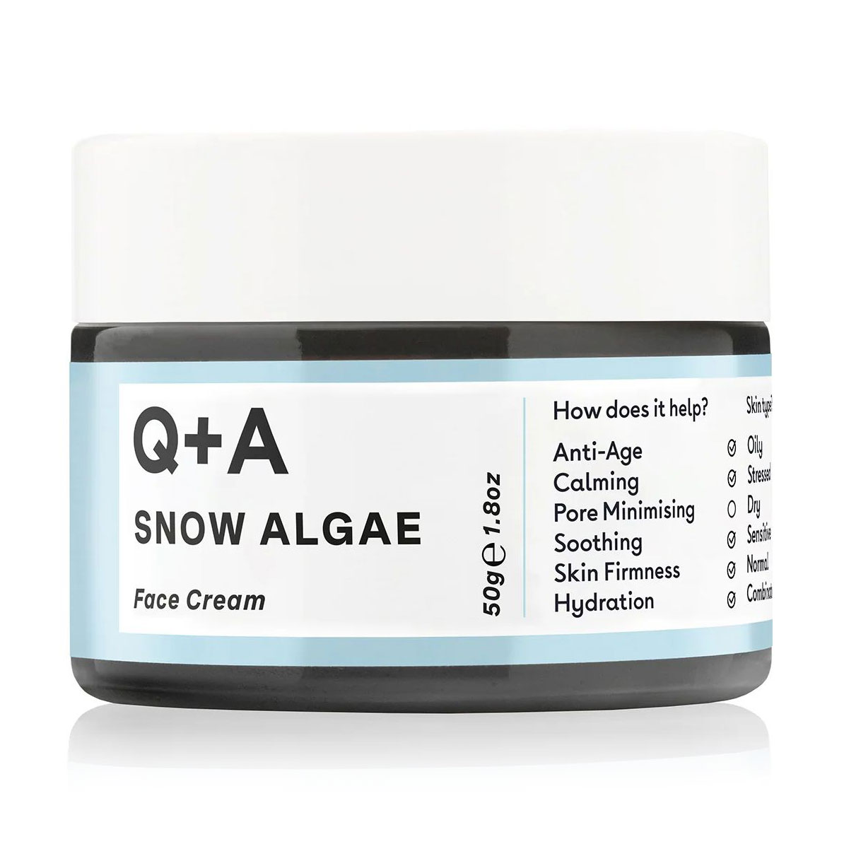 Крем для обличчя Q+A Snow Algae Intensive Face Cream зі сніговою водорістю, 50 г